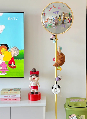 diy凹凸镜广角镜家用装饰哈哈镜彩绘转角镜拍照道具搞怪镜面摆件