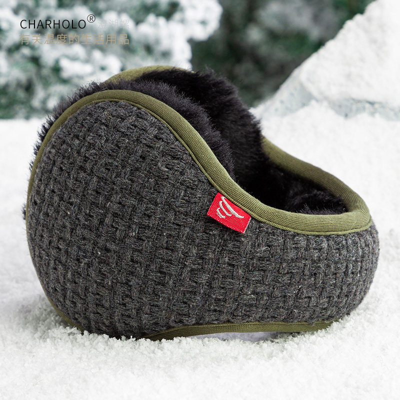 澄湖螺冬新品保暖耳套男女通用编织毛呢耳暖潮个性耳罩护耳包