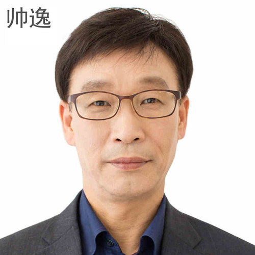 中老年 全真发 手织仿真头漩
