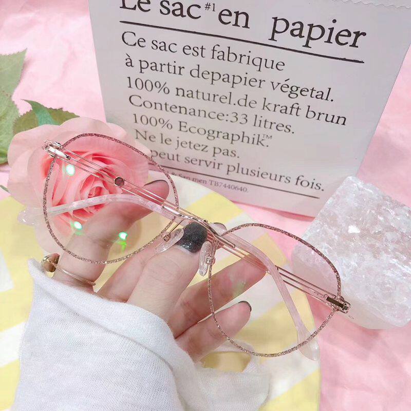 2019 new pattern Ultralight Retro Diamonds Trimming Frameless Edge myopia glasses Blue light Discoloration Radiation protection Eyein the  ZIPPO/Swiss Army Knife/Glasses , Glasses  category - from Buy2taobao.com to provide professional Taobao agent buy service