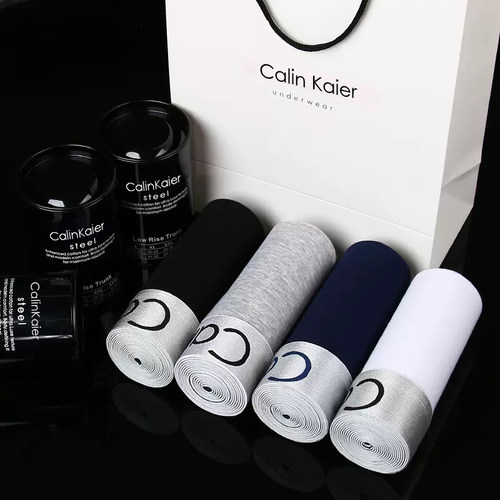 正品CK男士平角裤纯棉透气