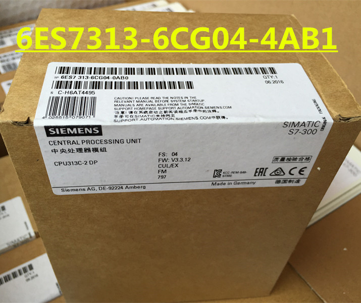 6ES7313-6CG04-4AB1 SIMATIC S7-300 CPU 6ES73136CG044AB1