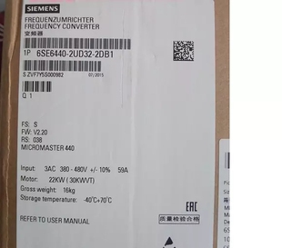 2DA1 西门子440变频器22KW 6SE6440 2AD32 2DB1 2UD32