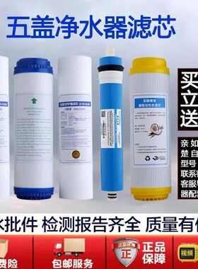 适用容声净水器滤芯RO301/306/307/308/309-4系类通用5级全套5盖