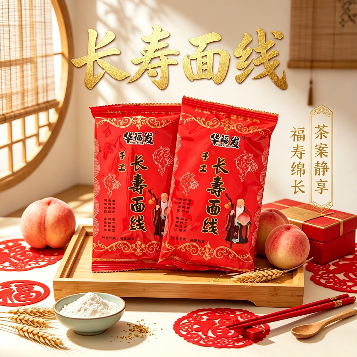 福建祝寿长寿闽南面线糊手工线面厦门泉州徐州潮汕生日