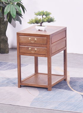 鸡翅木小茶几实木新中式红木沙发边几角几阳台小茶台方桌子床头柜