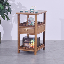 鸡翅木小茶几红木沙发边几实木新中式客厅小桌子原木方桌角几边桌