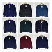 复古着vintage日韩尖货学院风甜美系纯色休闲百搭开衫 纯毛衣K0102