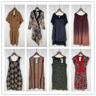 复古着vintage日韩尖货学院风甜美森女系印碎花卉雪纺连衣裙R0601