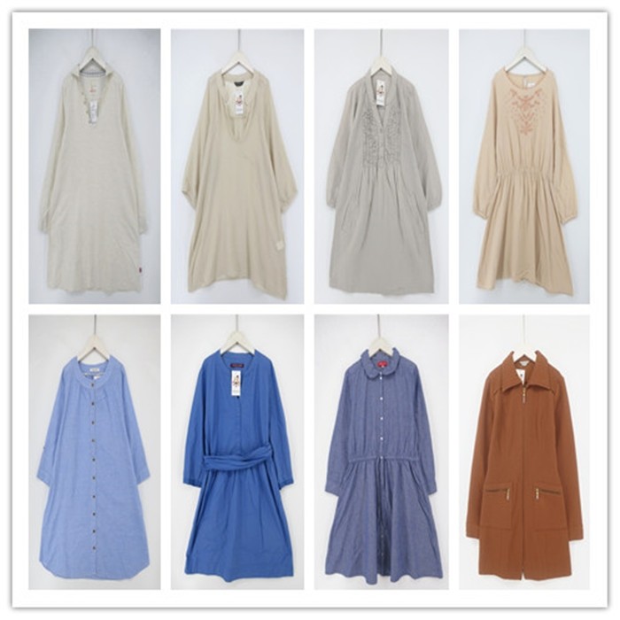 复古着vintage外贸精选田园风甜美系纯色绣花装饰棉质连衣裙L0601,女装/女士精品,连衣裙,淘宝优惠券,粉丝福利购,淘宝优惠卷