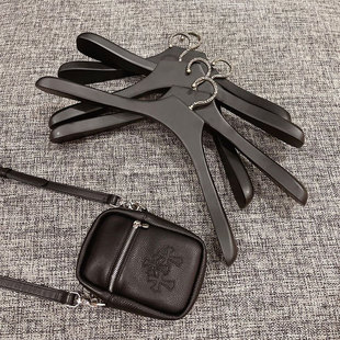 重量级 VIP限定 浮雕黄铜镀银挂钩 天然实木 古典装饰衣架 三个装