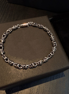 潮流轻奢童军花镀银手链情侣款