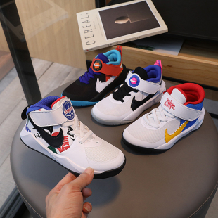 耐克Nike新款 网面透气官方正品 篮球鞋 男女童儿童大童春秋运动鞋