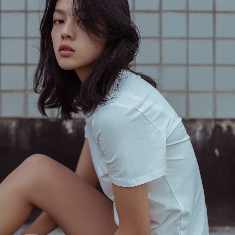 ¼òÆ·cotton usa 40Ö§ÃÞ2018Ïļ¾Ð¿ɫ¶ÌÐätÐôÅ®°Ù´î´òµ×ÉÏÒÂ