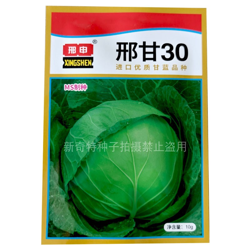 邢申邢甘30 邢甘26耐热抗病型甘蓝丰产甘蓝10g中早熟包菜种卷心菜