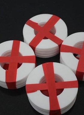 氟乙烯铁氟龙四氟聚四塑料王法兰垫片6分DN25/32/40/50/65/80/100