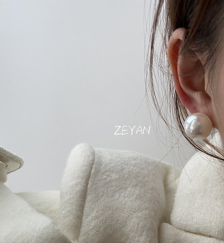 zeyan日本强光炫彩港水晶大珍珠