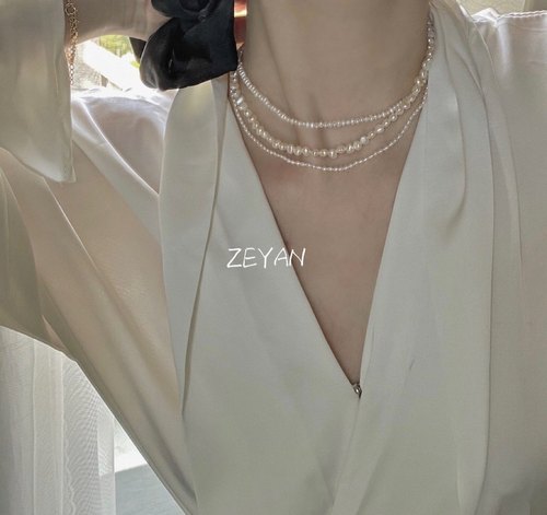 小众设计不规则天然淡水珍珠项链