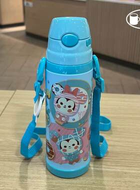 迪士尼 米奇 米妮 WD-3418 3417 儿童高真空软管吸管水壶防漏水杯