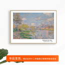 上翻电闸壁画ins配电箱遮挡挂画 世界名画莫奈油画电表箱装 饰画