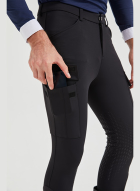 半硅胶优优马裤男款专业马术运动裤原创新款秋冬四季弹力骑马裤