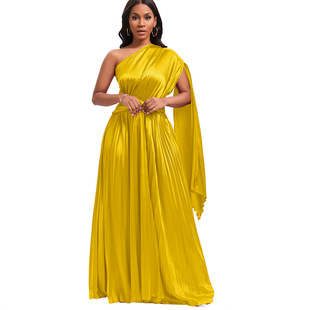 line Dress Evening Ruched Dresses Prom Sexy Pleated Women