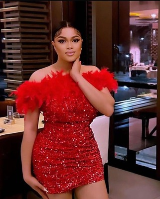 欧美风修身性感纯色亮片大码