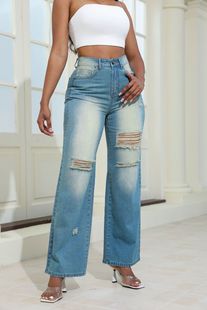 plus size jeans women trousers long pants High-waisted jeans