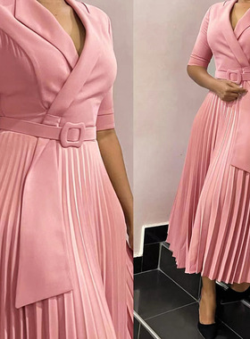 plus size dress OL women work dress big size 欧美风大码裙子