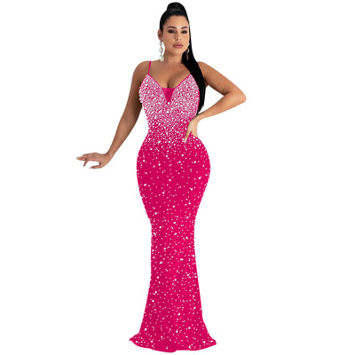 欧美风时尚烫钻夜店吊带