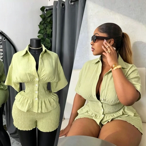 非洲女装套装欧美风跨境纯色衣服 women tracksuits lady outfits