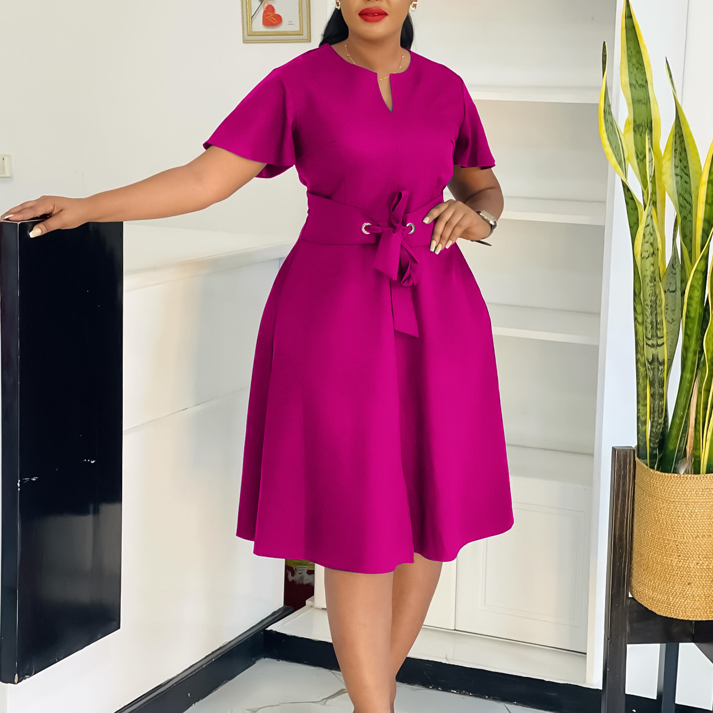 plus size dress women OL dress new платьяе 大码非洲裙
