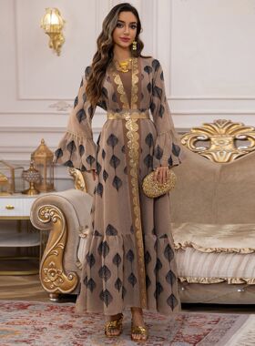 跨境时尚连衣裙套装女 women Robe dress long maxi party dress