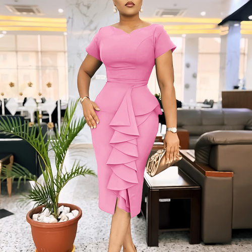 OL dress women plus size dress lady work大码女装非洲连衣裙子