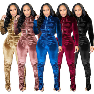 2022 Full Tracksuits Women Elegant Two-Pieces Suit Sets new
