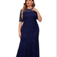 lady for size plus maxi dress long big women lace