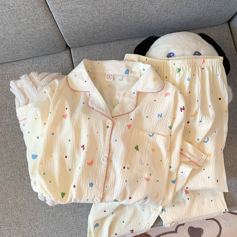 云朵棉儿童睡衣女童春秋季薄款长袖长裤套装小女孩宝宝学生家居服