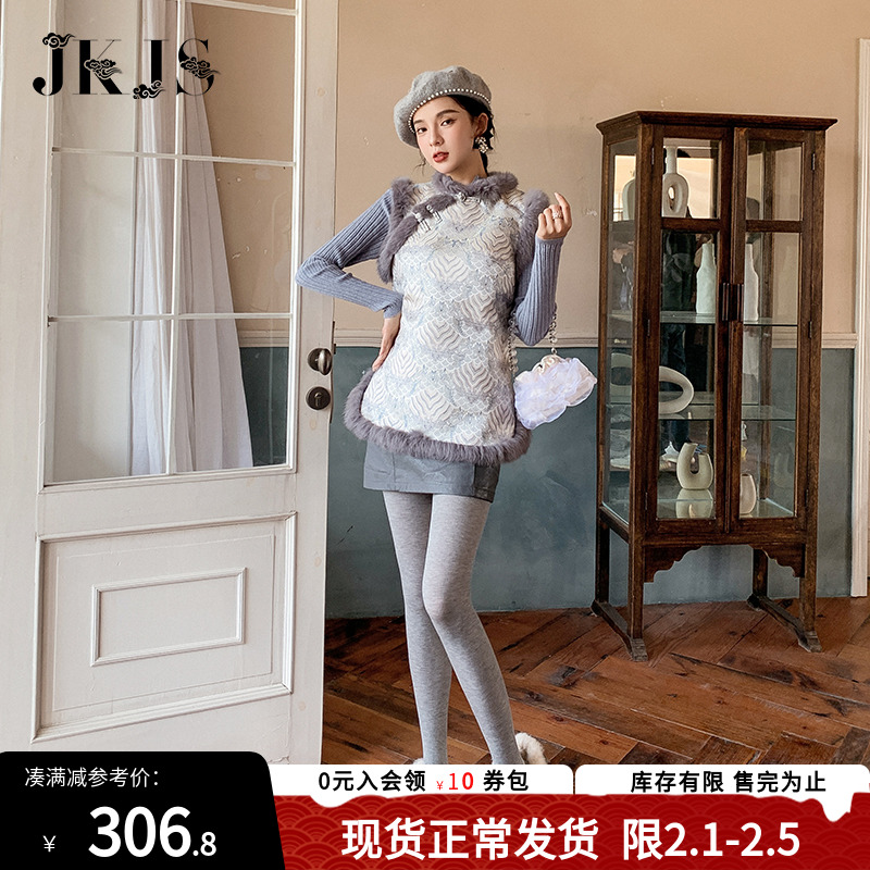 汉服女秋冬旗袍盘扣上衣中式棉袄中国风女装民国复古棉服唐装马甲