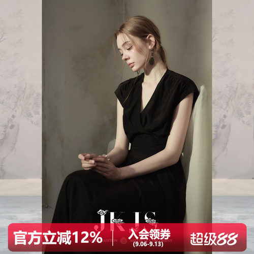 JKJS新中式长裙气质裙子