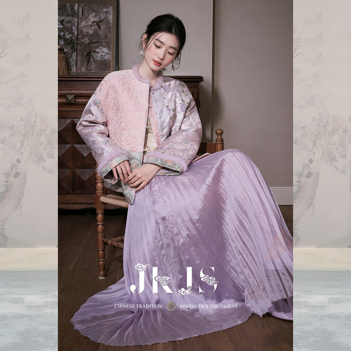 JKJS新中式棉衣短款棉服