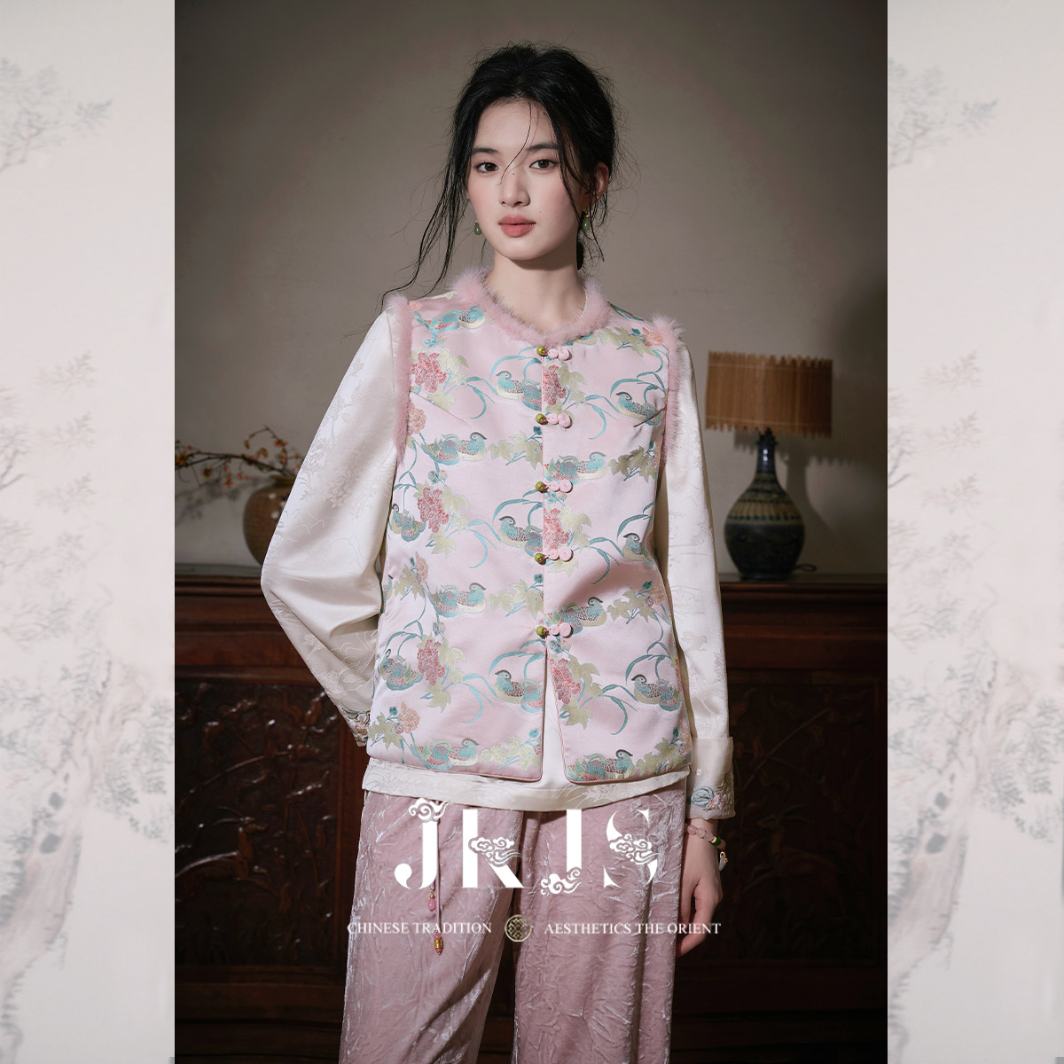 夹棉马夹马甲JKJS新中式