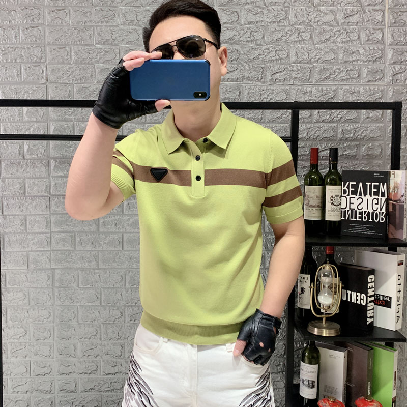 夏短袖日常时尚潮POLO衫个性高端