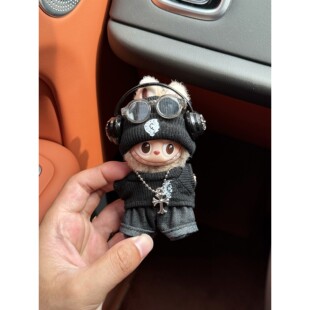 labubu4.0四代迷你娃衣10cm心底密码运动套装拉布布mini克罗套装