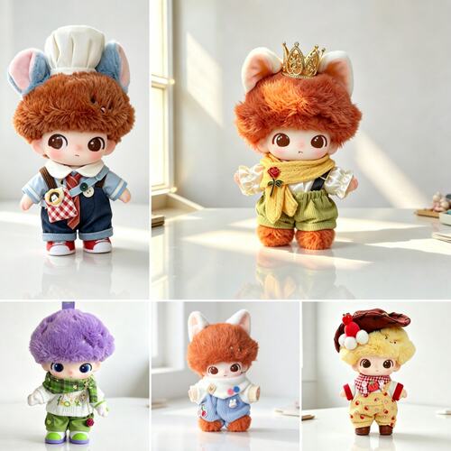 dimoo新款娃衣pixar熊猫美美胡迪小米皮克斯系列10cm衣服服装着替