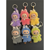 四代labubu26字母珍珠项链4.0迷你拉布布心底密码 娃衣配饰小鼻嘎