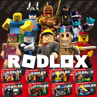 爆款Roblox积木人偶模型虚拟世界罗布乐思游戏人仔男孩子拼装玩具