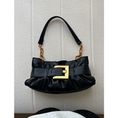 褶皱方扣腋下包 ROSSY BAG 百搭复古软皮单肩纯色包包女小众高级