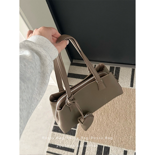 ROSSY BAG 气质欧尼通勤托特包 百搭休闲大容量单肩包头层牛皮女