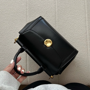 ROSSY BAG 复古邮差小方包百搭手提斜挎包包女休闲质感简约