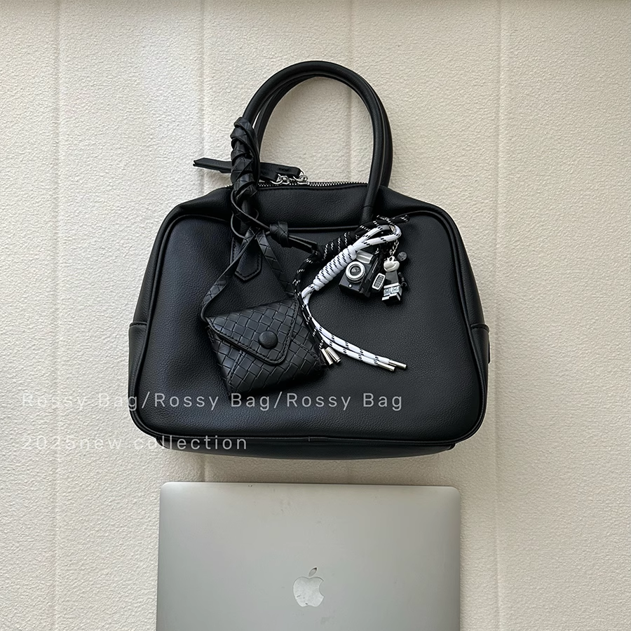 ROSSY BAG 慵懒波士顿包 百搭软皮大容量手提斜挎包包女休闲简约